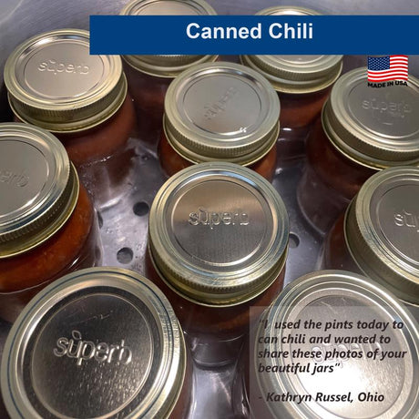 Superb Wide Mouth Canning Lid 156 pk
