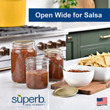 Superb Wide Mouth Canning Lid 60 pk