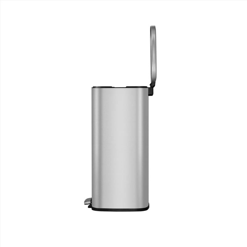 EKO Stella 7.9 gal Silver Stainless Steel Step Pedal Trash Can
