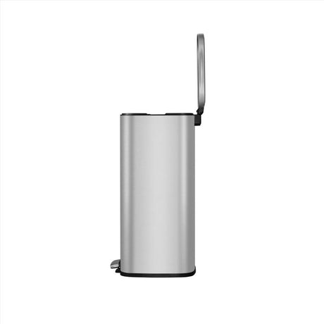 EKO Stella 7.9 gal Silver Stainless Steel Step Pedal Trash Can