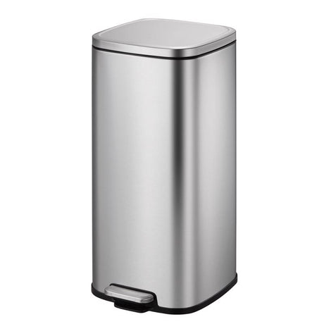 EKO Stella 7.9 gal Silver Stainless Steel Step Pedal Trash Can