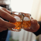 Final Touch 2.5 oz Clear Glass Yarai Shot Glass Set