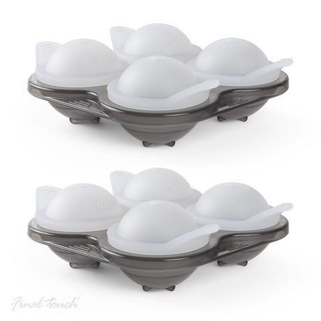 Final Touch Gray Plastic Ice Tray