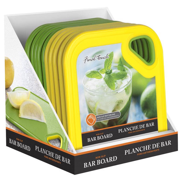 Final Touch 8 in. L X 6 in. W Plastic Cutting Board, Pack of 12