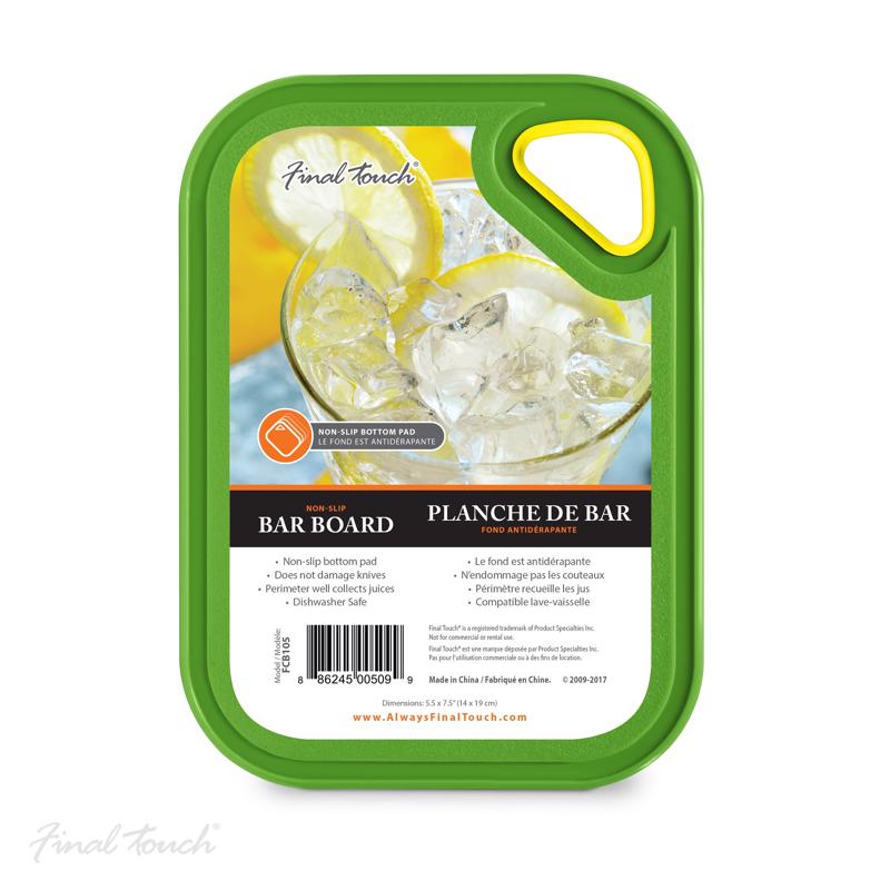 Final Touch 8 in. L X 6 in. W Plastic Cutting Board, Pack of 12