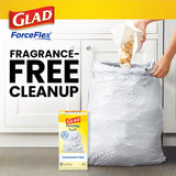 Glad Force Flex 13 gal No Scent Kitchen Trash Bags Drawstring 40 pk, Pack of 6
