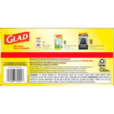Glad Force Flex 13 gal No Scent Kitchen Trash Bags Drawstring 40 pk, Pack of 6
