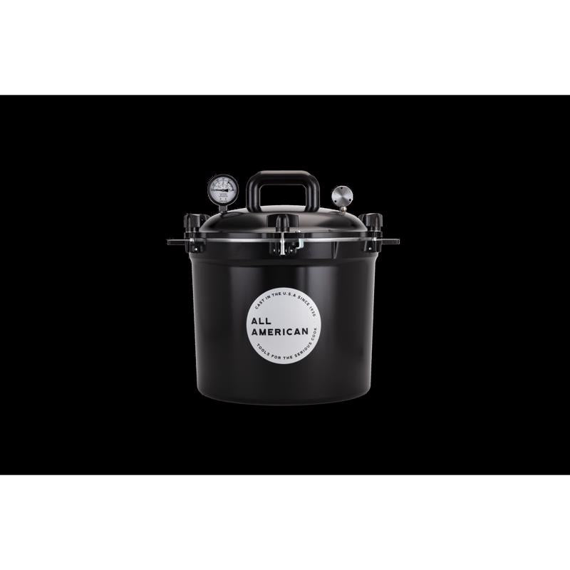 All American 1930 Cast Aluminum Pressure Canner 12.25 in. 21.5 qt Black