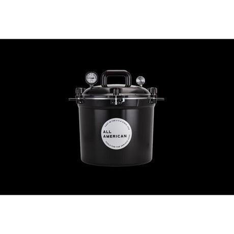 All American 1930 Cast Aluminum Pressure Canner 12.25 in. 21.5 qt Black