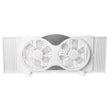 Perfect Aire 9 in. H 3 speed Electronically Reversible Twin Window Fan Remote Control