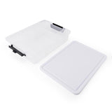 Lifetime Brands Clear/White Snackle Box With Cutting Lid 1 pk