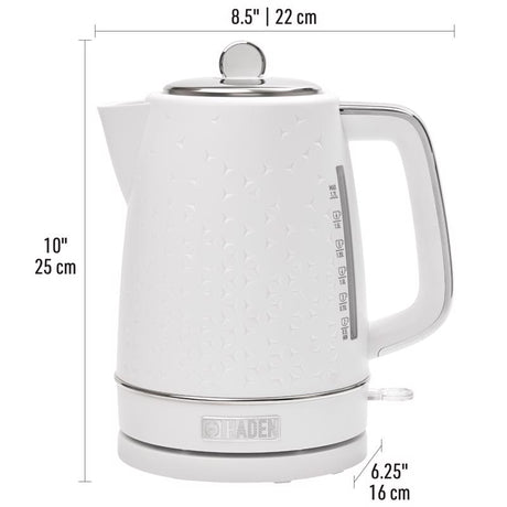 Haden Starbeck White ABS 1.7 L Electric Tea Kettle