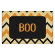 Fanmats 30 in. W X 20 in. L Multi-Color Chevron Boo Rubber Door Mat, Pack of 6