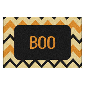 Fanmats 30 in. W X 20 in. L Multi-Color Chevron Boo Rubber Door Mat, Pack of 6