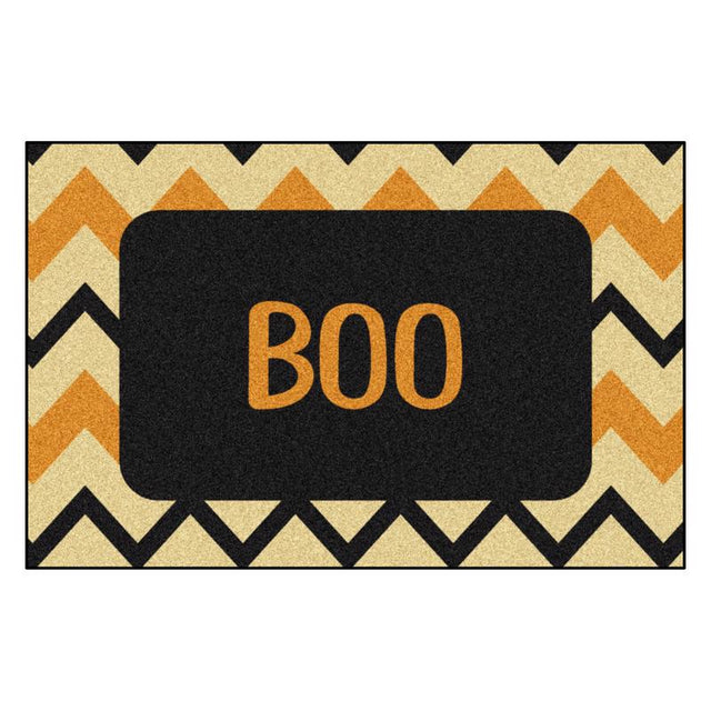 Fanmats 30 in. W X 20 in. L Multi-Color Chevron Boo Nylon Door Mat, Pack of 6