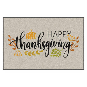 Fanmats 30 in. W X 20 in. L Multi-Color Happy Thanksgiving Nylon Door Mat, Pack of 6