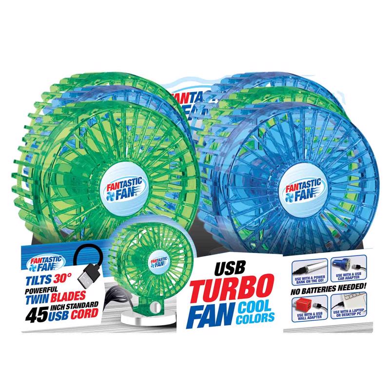 Shawshank LEDz 5.25 in. H Desktop Fan, Pack of 6