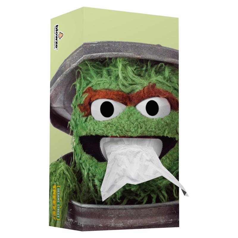 Blowze Tissues Sesame Street 124 ct Facial Tissue, Pack of 24