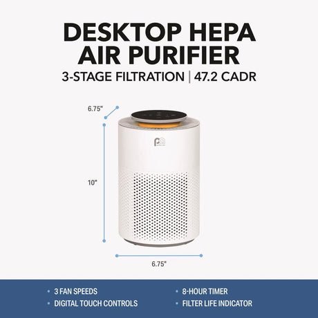 Perfect Aire HEPA Air Purifier 90 sq ft