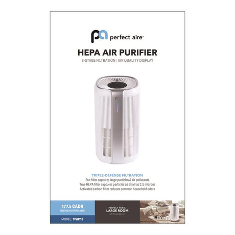 Perfect Aire HEPA Air Purifier 323 sq ft