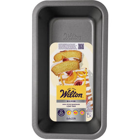 Wilton Silver 4 in. W X 8 in. L Loaf Pan Black 1 pc, Pack of 6