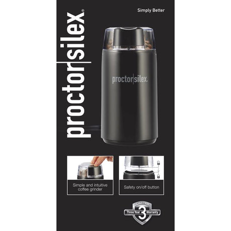 Hamilton Beach Proctor Silex Black Plastic/Steel 12 cups Coffee and Spice Grinder, Pack of 4