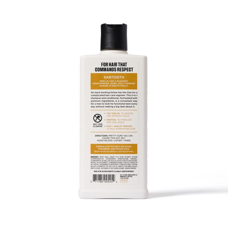 Duke Cannon Sawtooth Alpine Air + Cedarwood Scent Shampoo Plus Conditioner 14 oz 1 pk