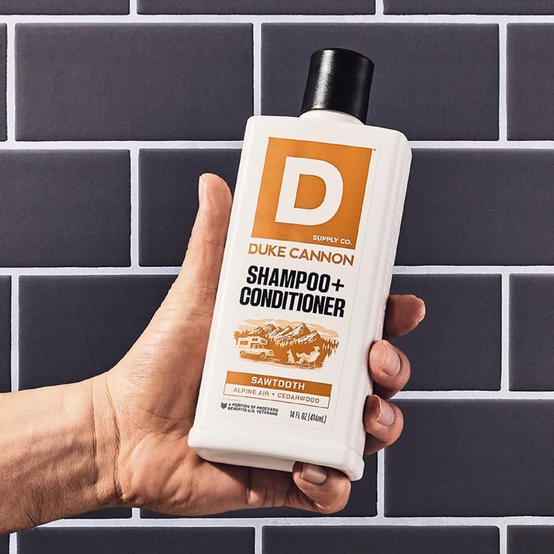 Duke Cannon Sawtooth Alpine Air + Cedarwood Scent Shampoo Plus Conditioner 14 oz 1 pk