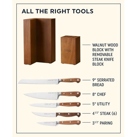 Chicago Cutlery Stainless Steel Block Knife Set 12 pc