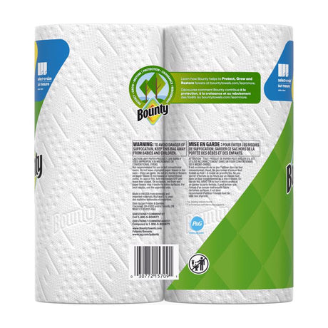 Bounty Paper Towels 82 sheet 2 ply 2 pk, Pack of 6