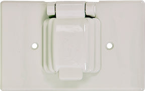 Eaton Wiring Devices S1961W-SP Cover, 4-9/16 in L, 2-7/8 in W, Rectangular, 1-Gang, Thermoplastic, White