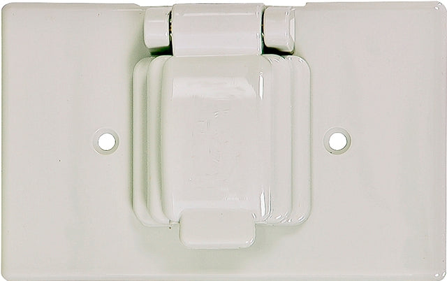 Eaton Wiring Devices S1961W-SP Cover, 4-9/16 in L, 2-7/8 in W, Rectangular, 1-Gang, Thermoplastic, White