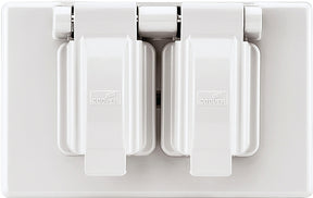 Eaton Wiring Devices S1962W-SP Cover, 2-63/64 in L, 4-37/64 in W, Rectangular, 1-Gang, Thermoplastic, White