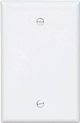 Eaton PJ13W Wallplate, 0.08 in Thick, 1-Gang, Polycarbonate, White, Box