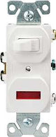 Eaton Wiring Devices 277W-BOX Combination Toggle Switch, 15 A, 120 V, SPDT, Screw Terminal, Steel Housing Material