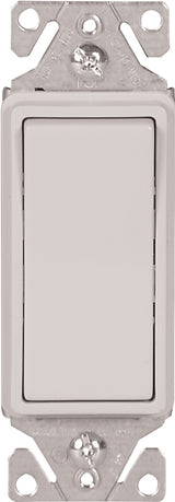 Eaton Wiring Devices 7500 Series 7513W-BOX Rocker Switch, 15 A, 120/277 V, 3-Way, Lead Wire Terminal, White, 1-Phase