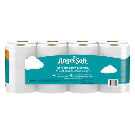 Angel Soft Toilet Paper 16 Rolls 320 sheet, Pack of 2