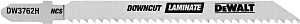 DEWALT DW3762H Jig Saw Blade, 1/4 in W, 10 TPI