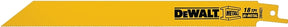 DEWALT DW4821 Reciprocating Saw Blade, 3/4 in W, 8 in L, 18 TPI, Bi-Metal Cutting Edge
