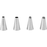 Wilton Stainless Steel Large Cake Decorating Tips 4 pc
