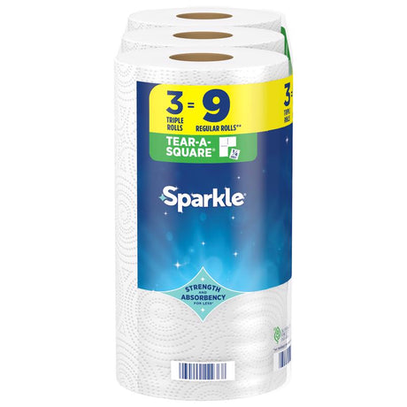Sparkle Paper Towels 165 sheet 2 ply 3 pk, Pack of 8