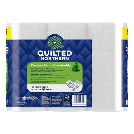 Quilted Northern Toilet Paper 9 Rolls 255 sheet 242.25 sq ft, Pack of 4