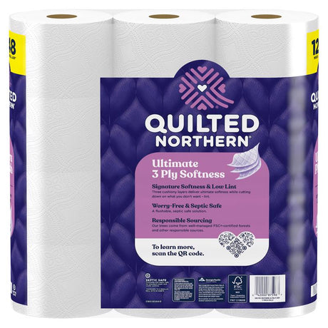 Quilted Northern Ultra Plush Toilet Paper 12 Rolls 255 sheet 1020 in., Pack of 4