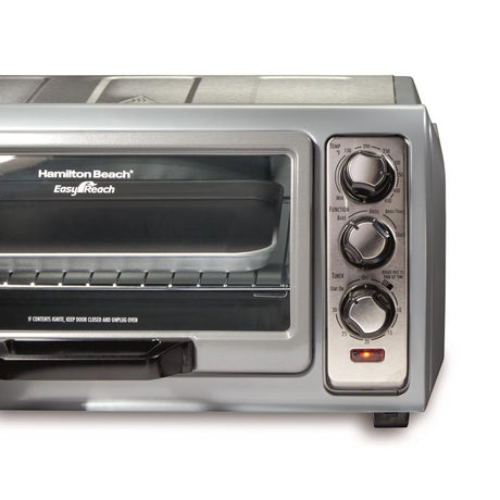Hamilton Beach Metal Silver 6 slot Toaster Oven 10.81 in. H X 20.13 in. W X 16.69 in. D