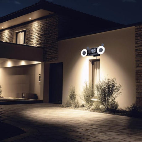 i Trend Makers Plug-in Indoor and Outdoor Spotlight Cam Mount Security Camera