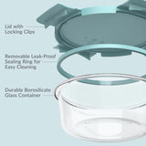 Bentgo Aqua Food Storage Container Set 7 pk, Pack of 2