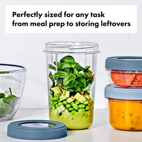 OXO Good Grips 32 oz Blue/Clear Food Storage Container Set 2 pk