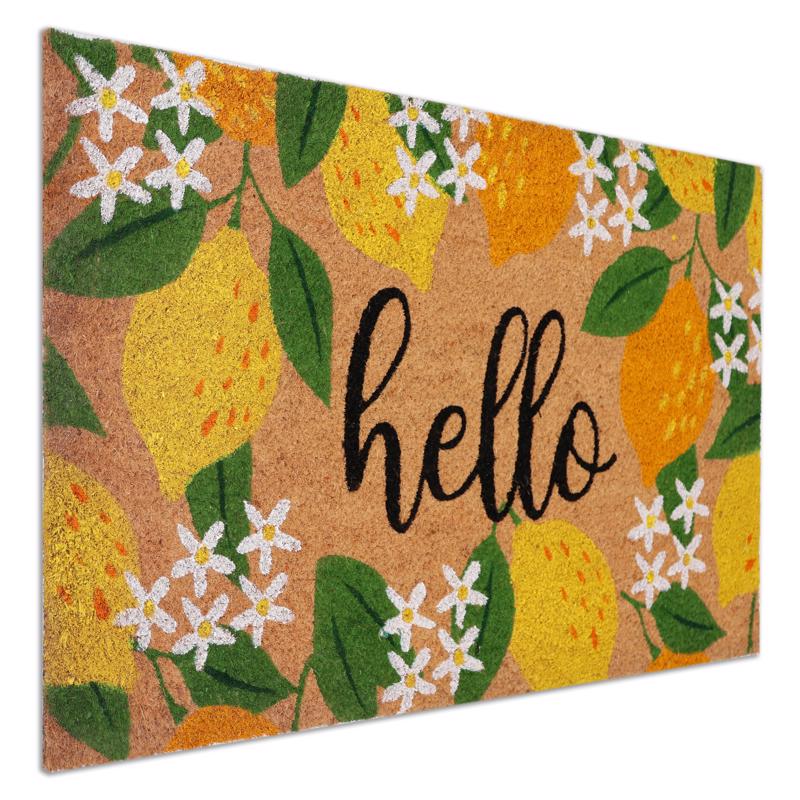 First Concept 18 in. W X 30 in. L Multi-Color Coir Door Mat