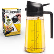 Olive Glow Glass/Plastic Oil Dispenser