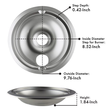 Range Kleen Steel Drip Bowls